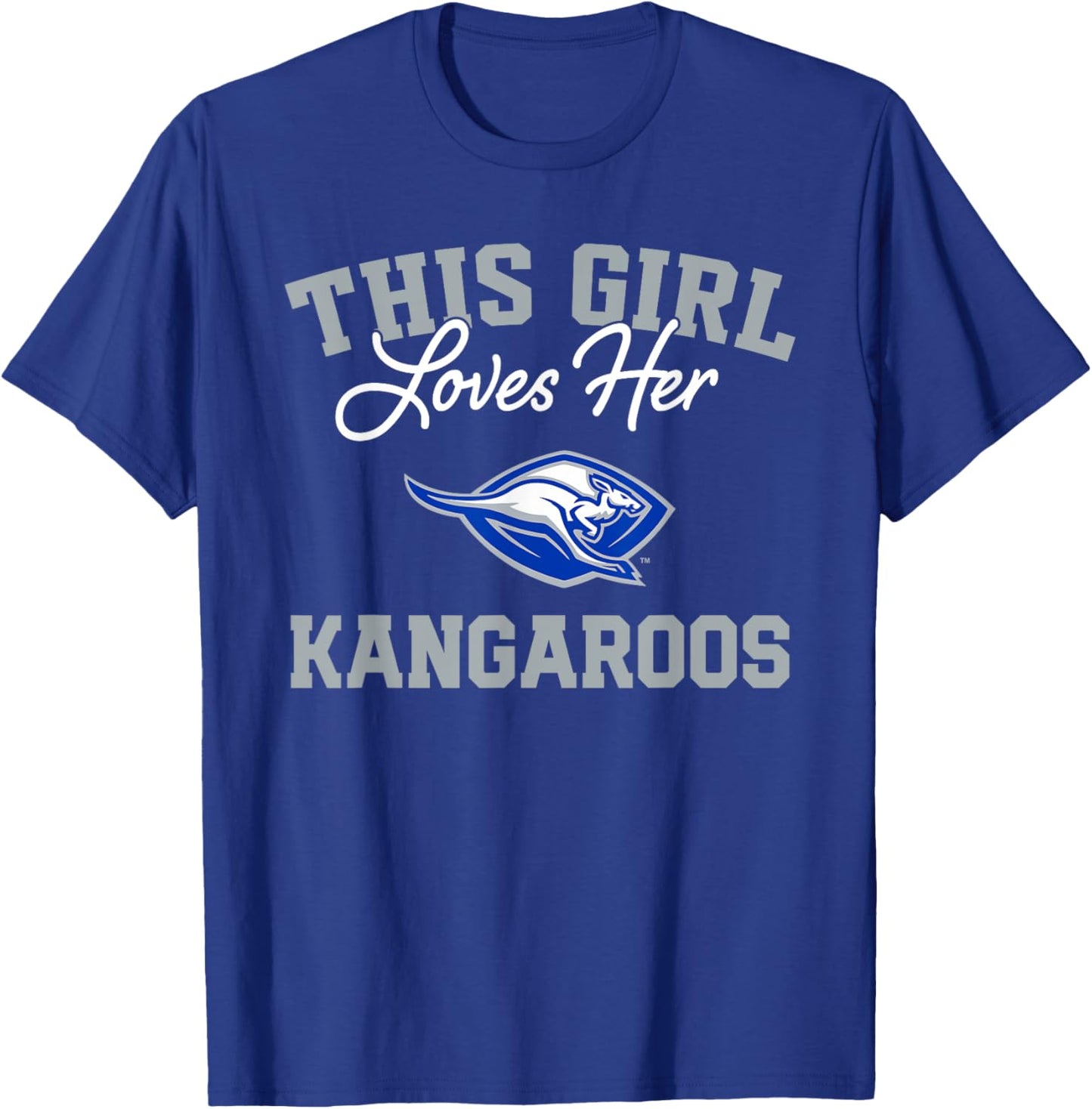 Weatherford Kangaroos Logo This Girl Loves Her HS T-Shirt - T-Shirt | Royal