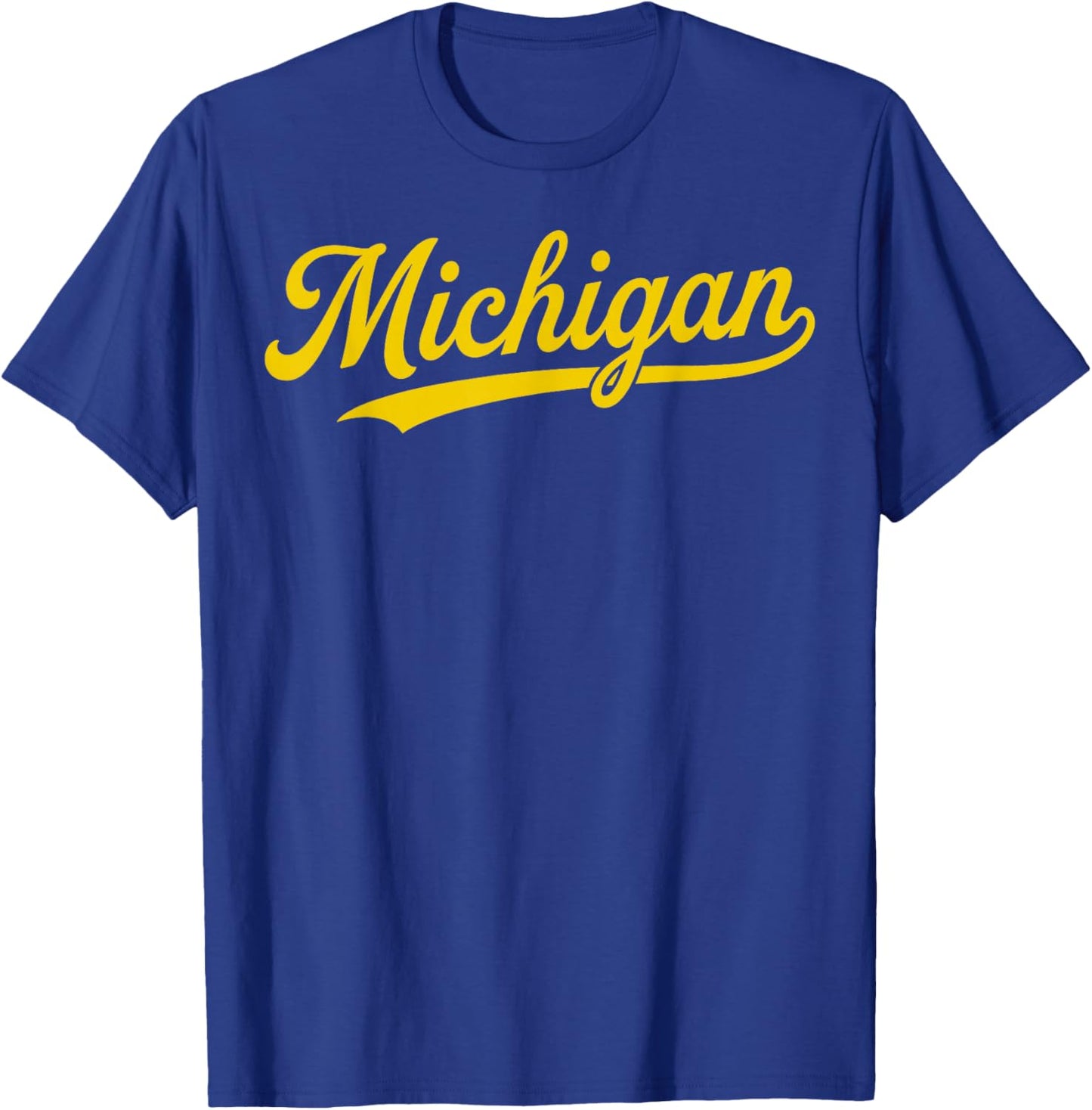 Michigan - Throwback Design - Classic T-Shirt - T-Shirt | Royal
