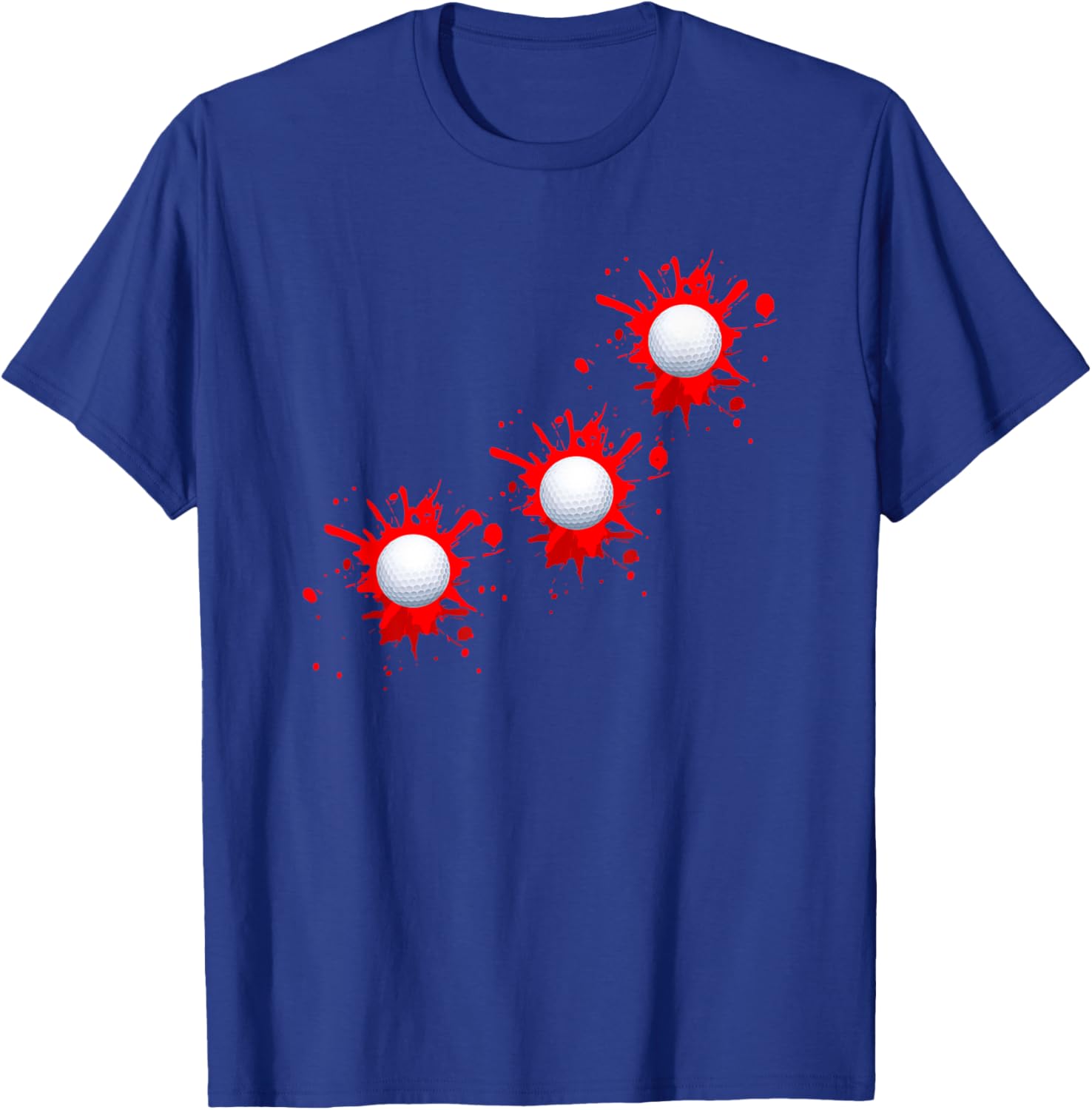 Golf Ball Injury Wound T-Shirt - T-Shirt | Royal