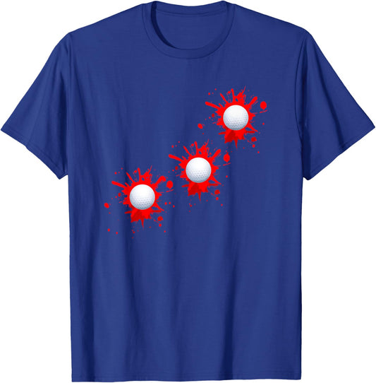 Golf Ball Injury Wound T-Shirt - T-Shirt | Royal