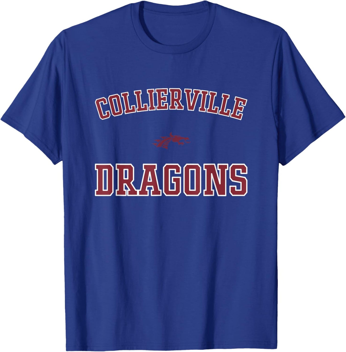 Collierville Dragons Logo Varsity HS T-Shirt - T-Shirt | Royal