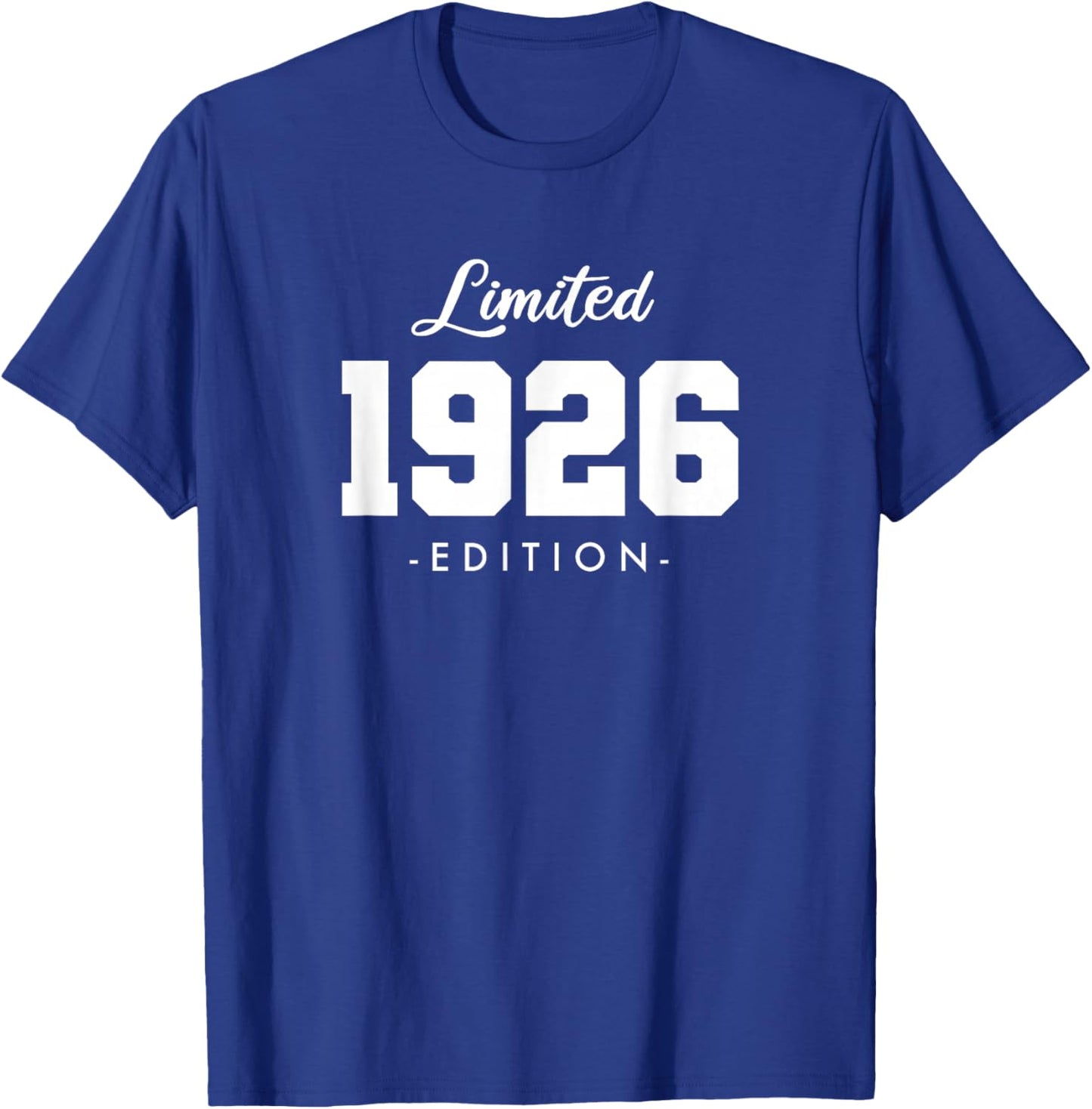 100 Jahre Jahrgang 1926 Limited Edition 100. Geburtstag T-Shirt - T-Shirt | Royal
