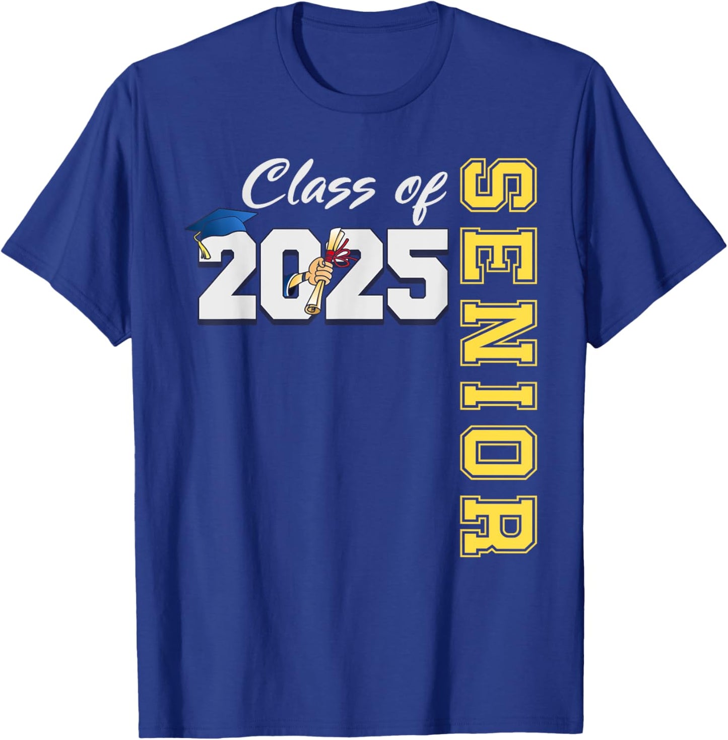 Senior 2025 Class of 2025 Senior 2025 Graduation T-Shirt - T-Shirt | Royal