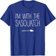I'm With The Sasquatch Shirt Adult Kids Men Women Costume T-Shirt - T-Shirt | Royal