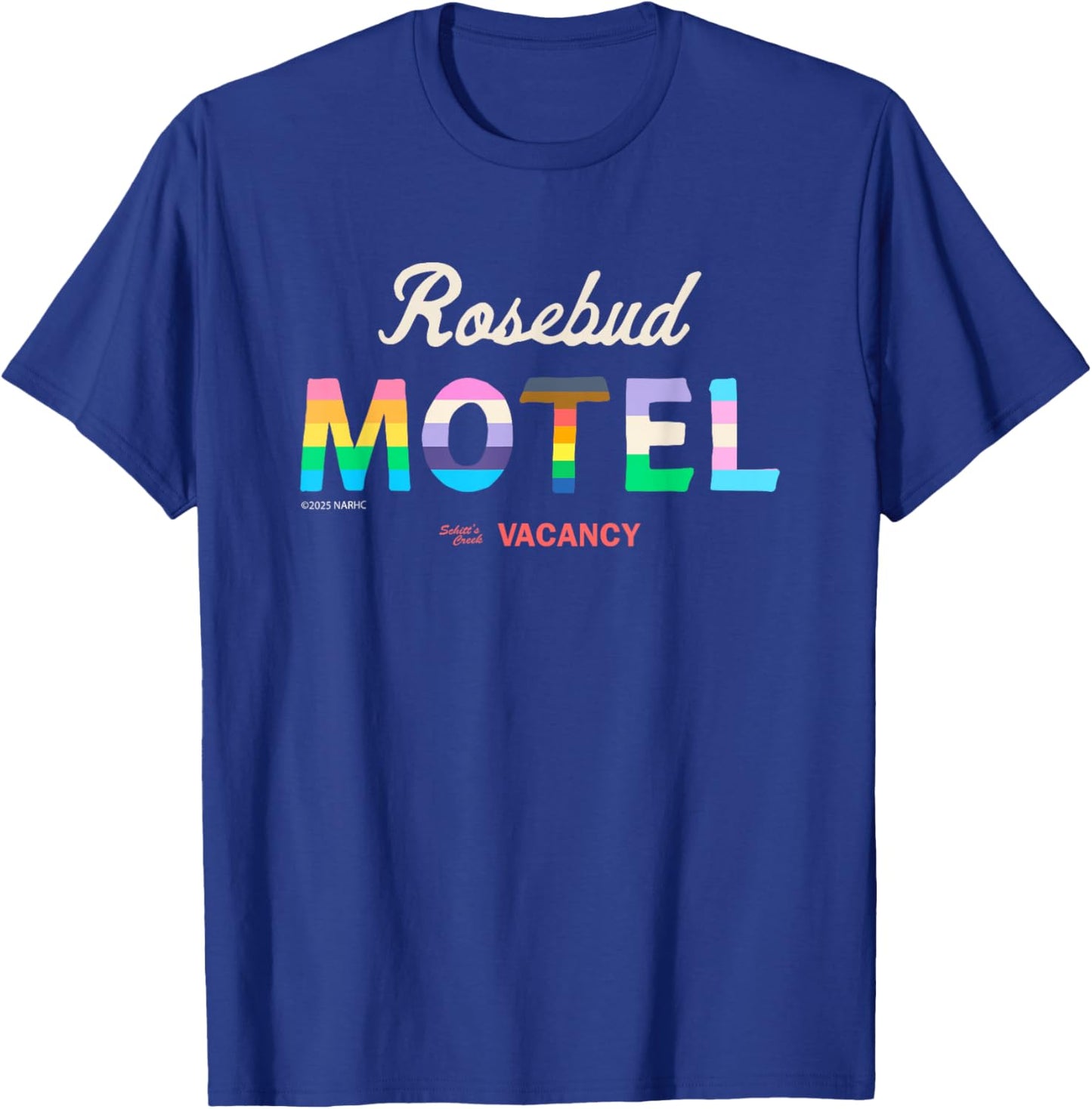 Schitt's Creek Rosebud Motel Pride Flag Colors T-Shirt - T-Shirt | Royal