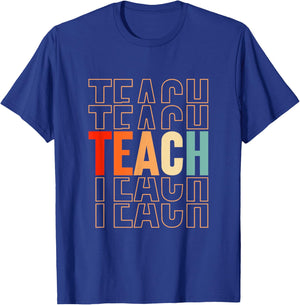 Funny Techer Design Women School Teaching Lover T-Shirt - T-Shirt | Royal