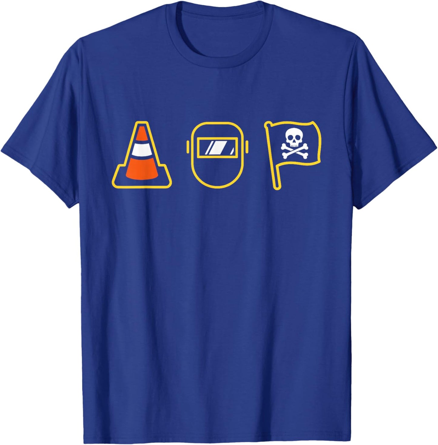 Pittsburgh, Hoist The Traffic Cone 3 Icons T-Shirt - T-Shirt | Royal