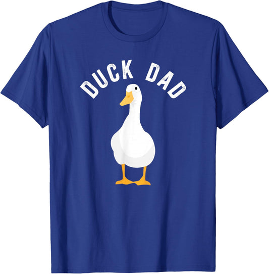 Duck Dad Duck Owner Duck Farmer Duck Lover Duck Father T-Shirt - T-Shirt | Royal