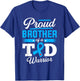 Proud Brother Of A T1D Warrior Diabetes Awareness Type 1 T-Shirt - T-Shirt | Royal
