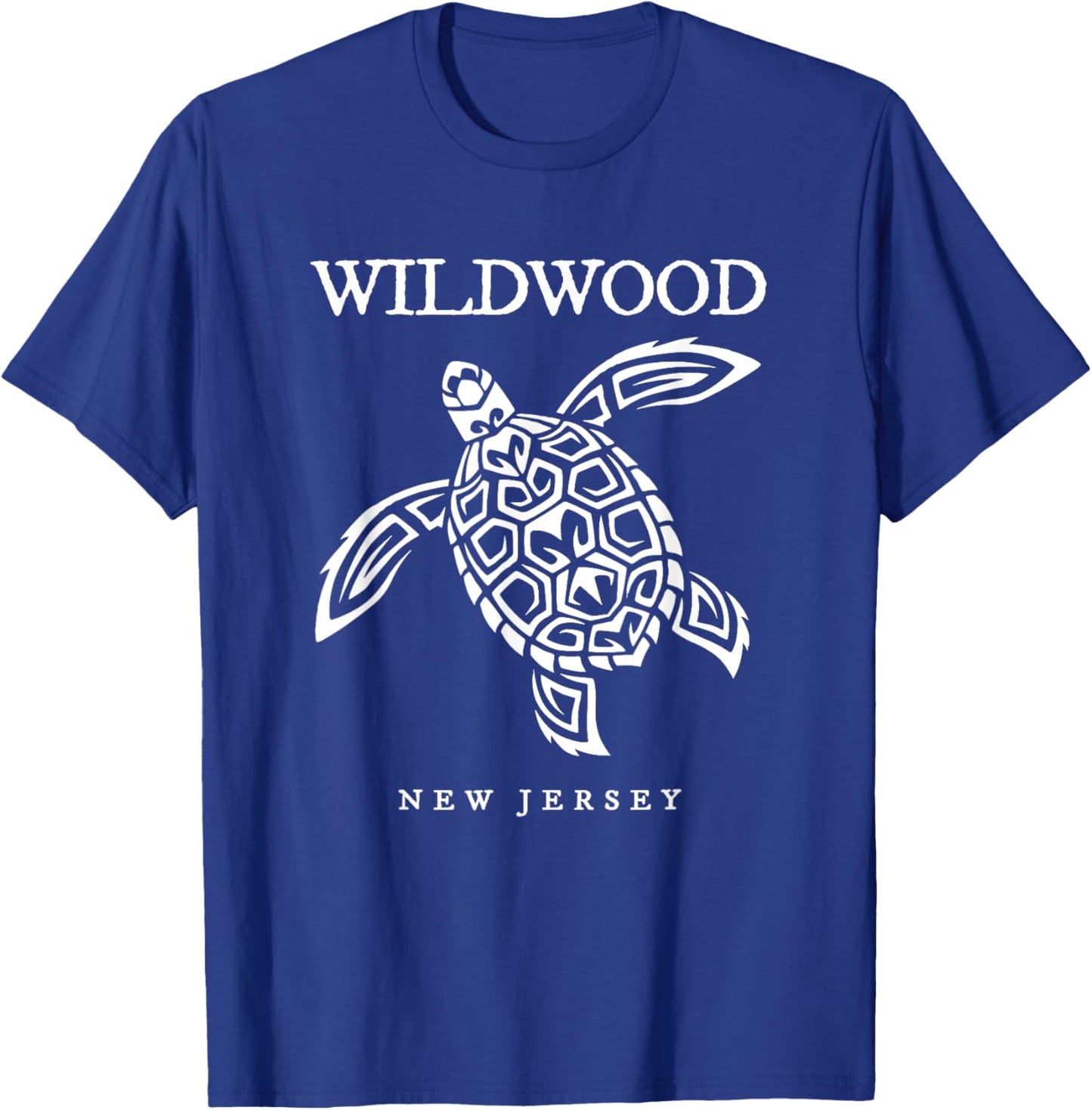 Wildwood New Jersey Sea Turtle Beach Vacation T-Shirt - T-Shirt | Royal