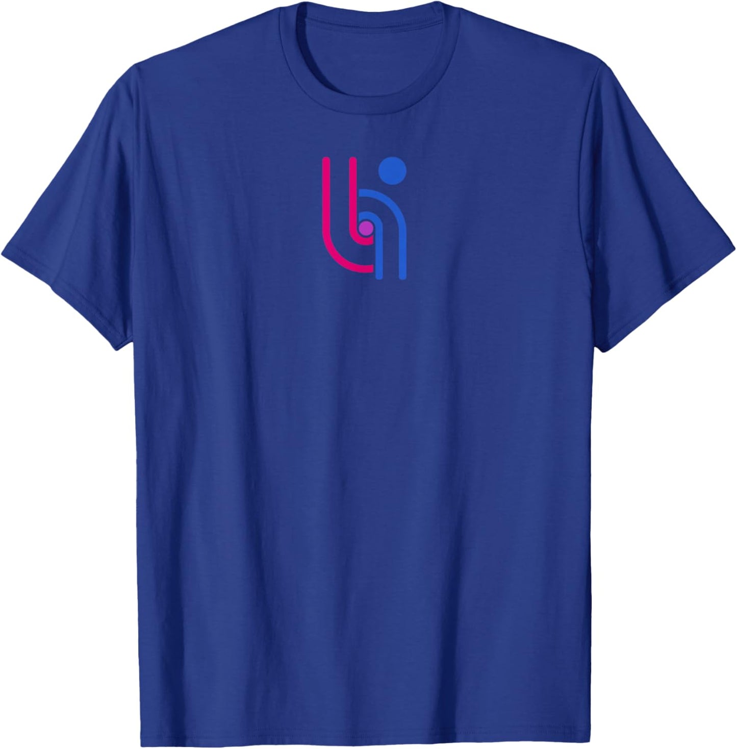 Subtle Bi Pride Bisexual Logo Simple and Expressive T-Shirt - T-Shirt | Royal