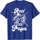 Reel cool papa fishing grandpa for fathers day birthday T-Shirt - T-Shirt | Royal