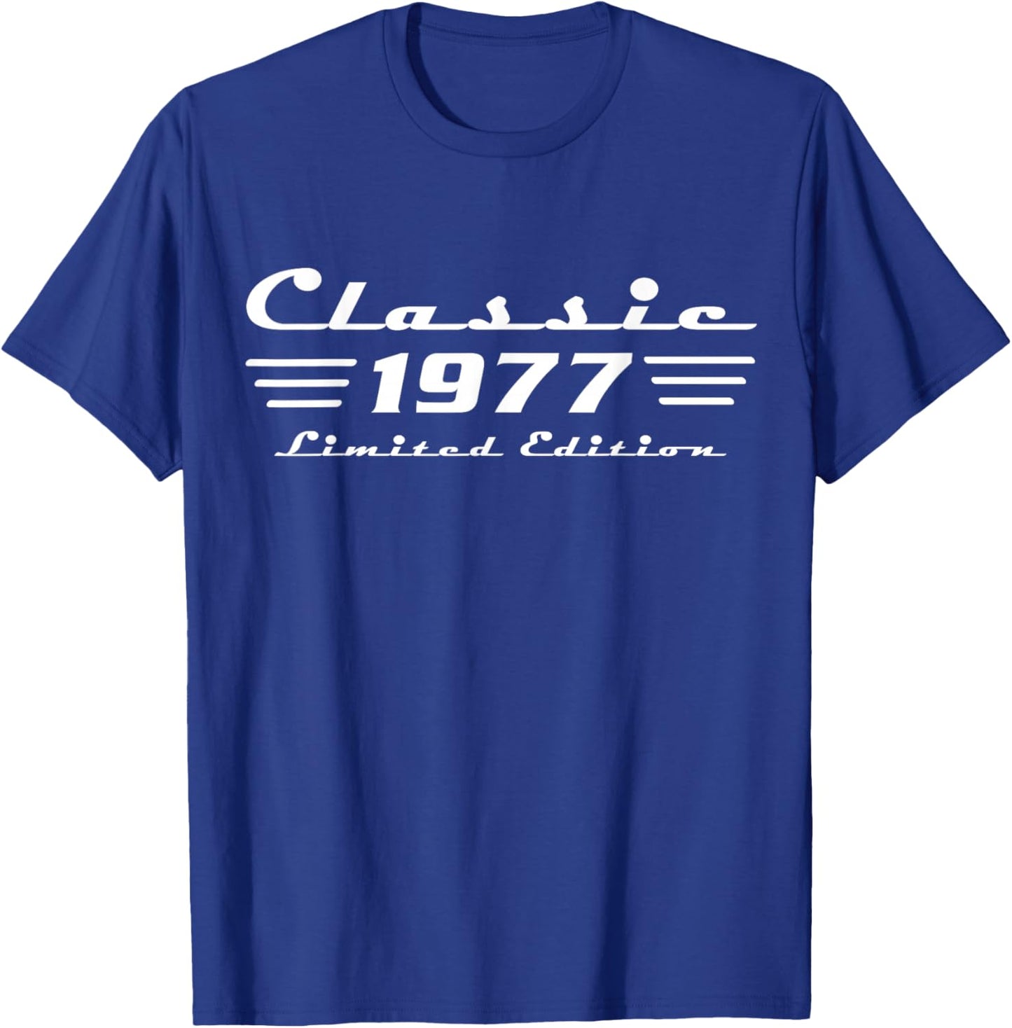 Classic 49 Birthday Decorations Men 49yr 1977 49th Birthday T-Shirt - T-Shirt | Royal