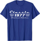 Classic 49 Birthday Decorations Men 49yr 1977 49th Birthday T-Shirt - T-Shirt | Royal