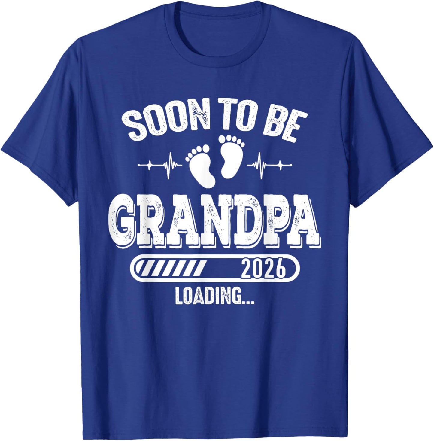 Soon to Be Grandpa 2026 Loading for Pregnancy Announcement T-Shirt - T-Shirt | Royal