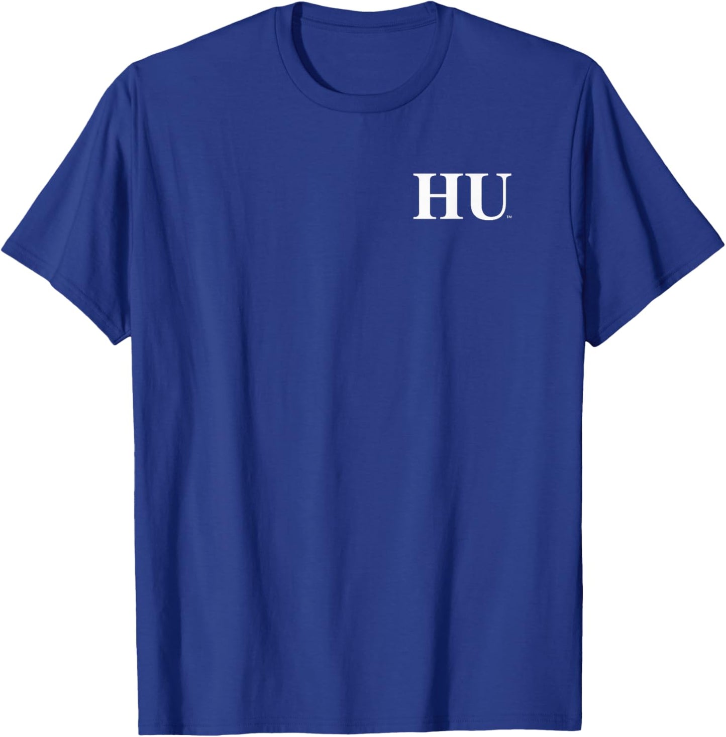 Howard Bison Front/Back Founders Library Black T-Shirt - T-Shirt | Royal