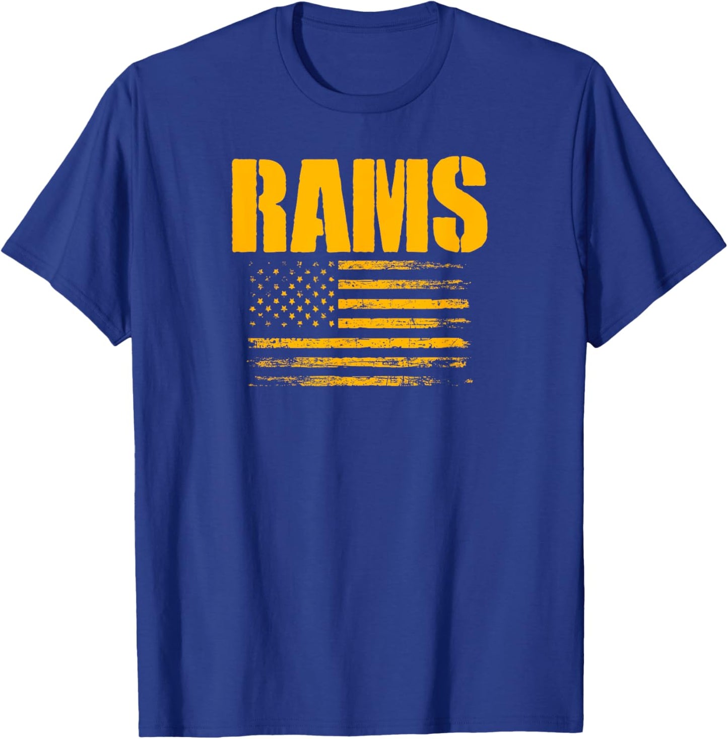Ringgold Rams USA Flag Pride T-Shirt - T-Shirt | Royal