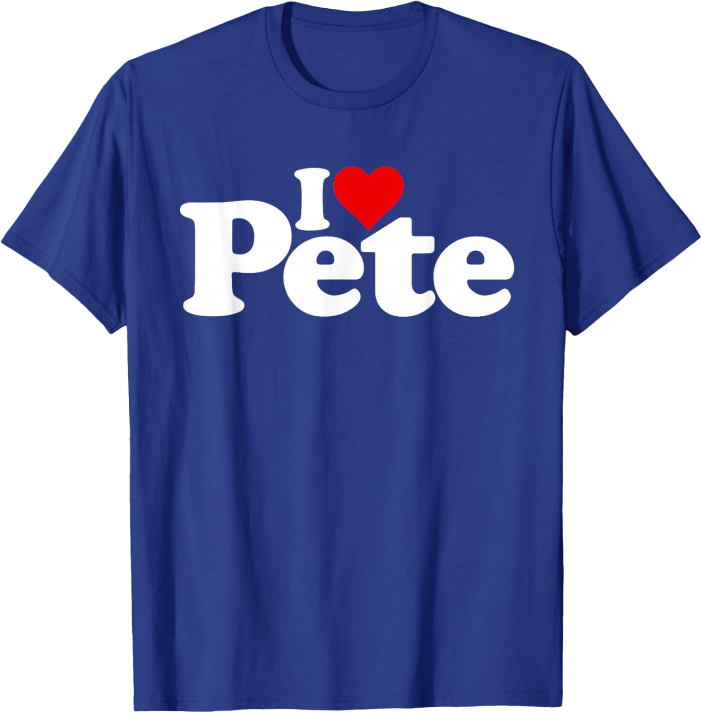 I Love Heart Pete Peter Name on a T-Shirt - T-Shirt | Royal