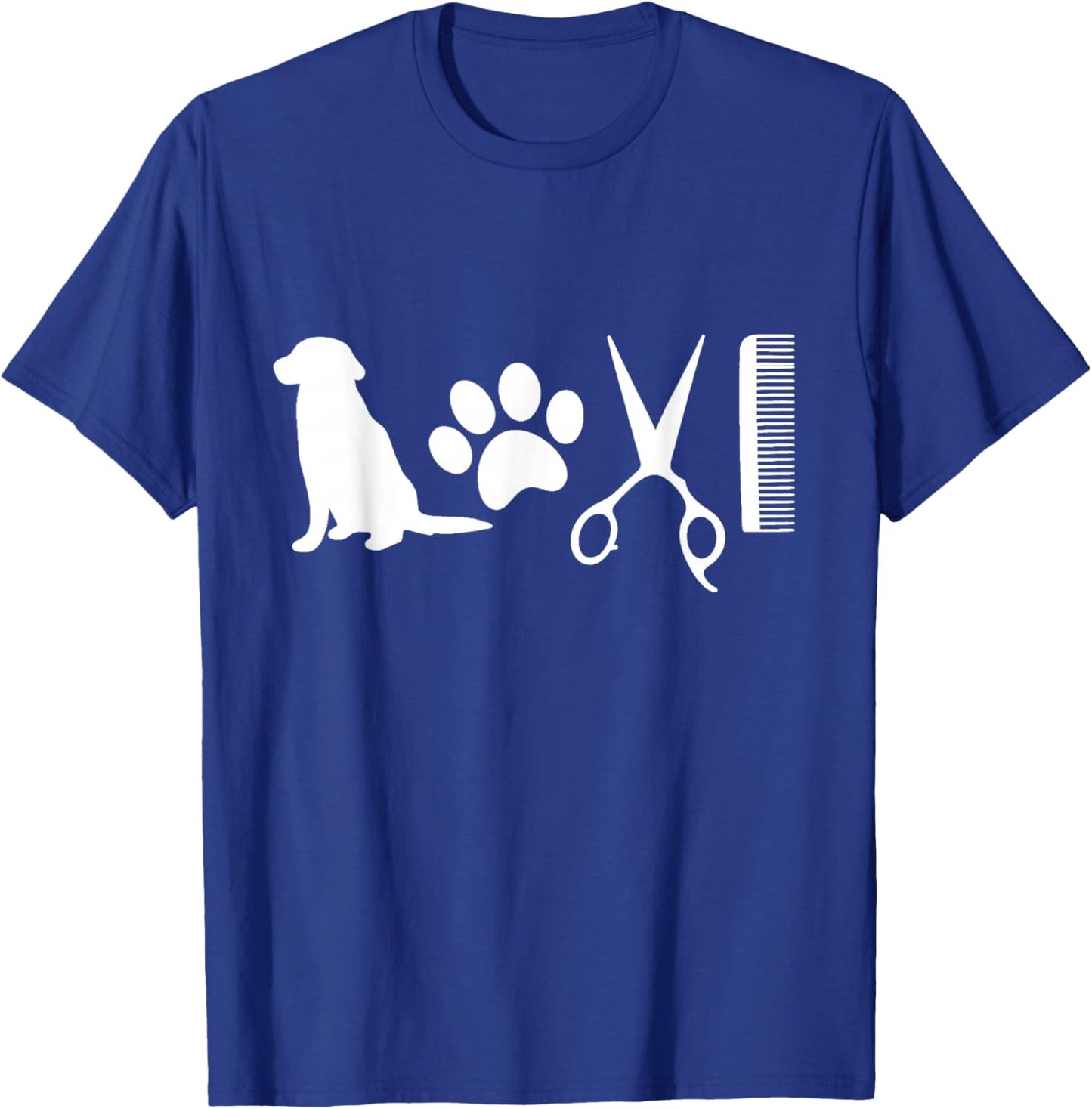 Dog Groomer Funny Dog Grooming Pet Men Women T-Shirt - T-Shirt | Royal