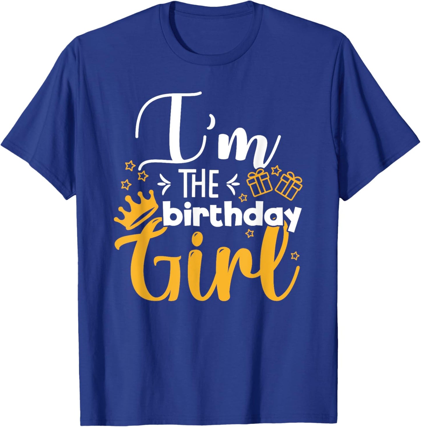 I'm Of The Birthday Girl Funny Party Crew Group Friends T-Shirt - T-Shirt | Royal