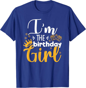 I'm Of The Birthday Girl Funny Party Crew Group Friends T-Shirt - T-Shirt | Royal