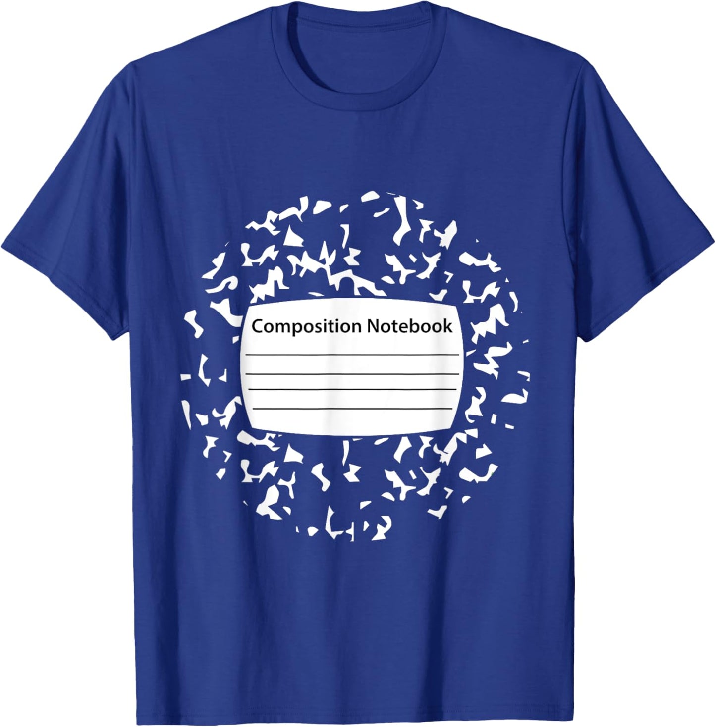 Composition Notebook Costume - Matching Group Halloween T-Shirt - T-Shirt | Royal
