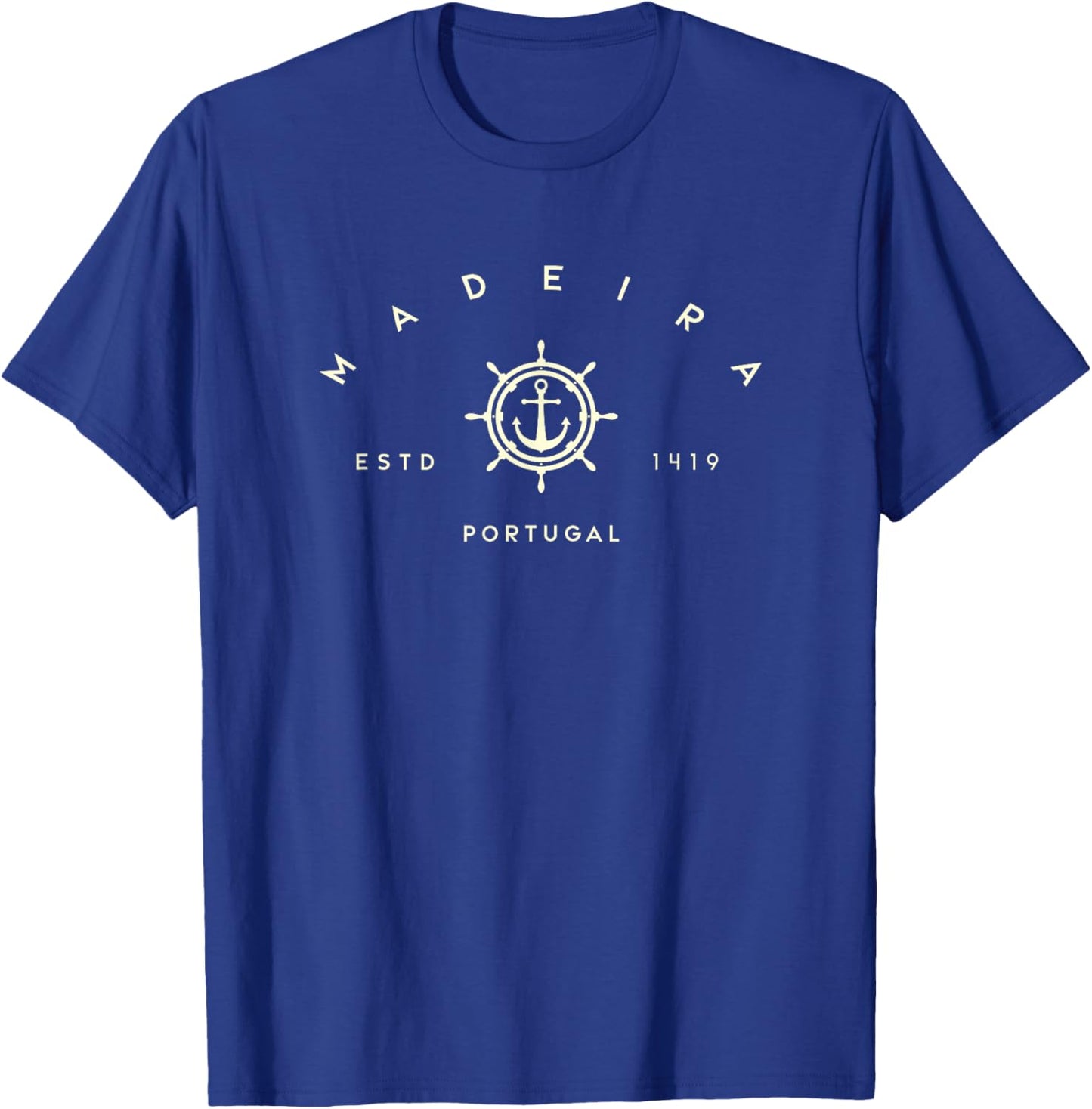 Madeira Portugal - Madeira Portugal Anchor T-Shirt - T-Shirt | Royal