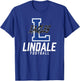 Lindale Eagles Logo Football Team HS T-Shirt - T-Shirt | Royal