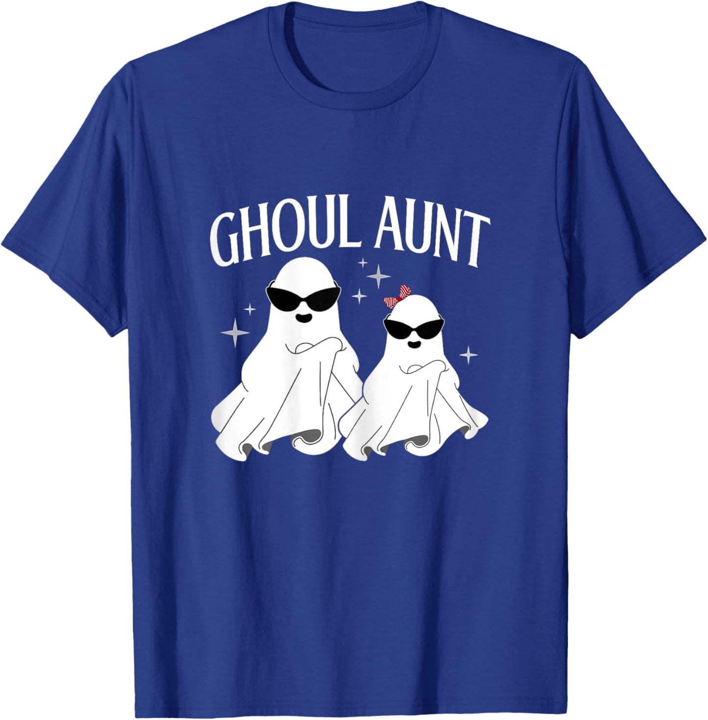 Ghoul Aunt Boo Halloween Trick Or Treat Ghost Aunt Women T-Shirt - T-Shirt | Royal