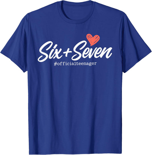 Cute Six Seven 13th Birthday Official Teenager Girl 6 7 Meme T-Shirt - T-Shirt | Royal