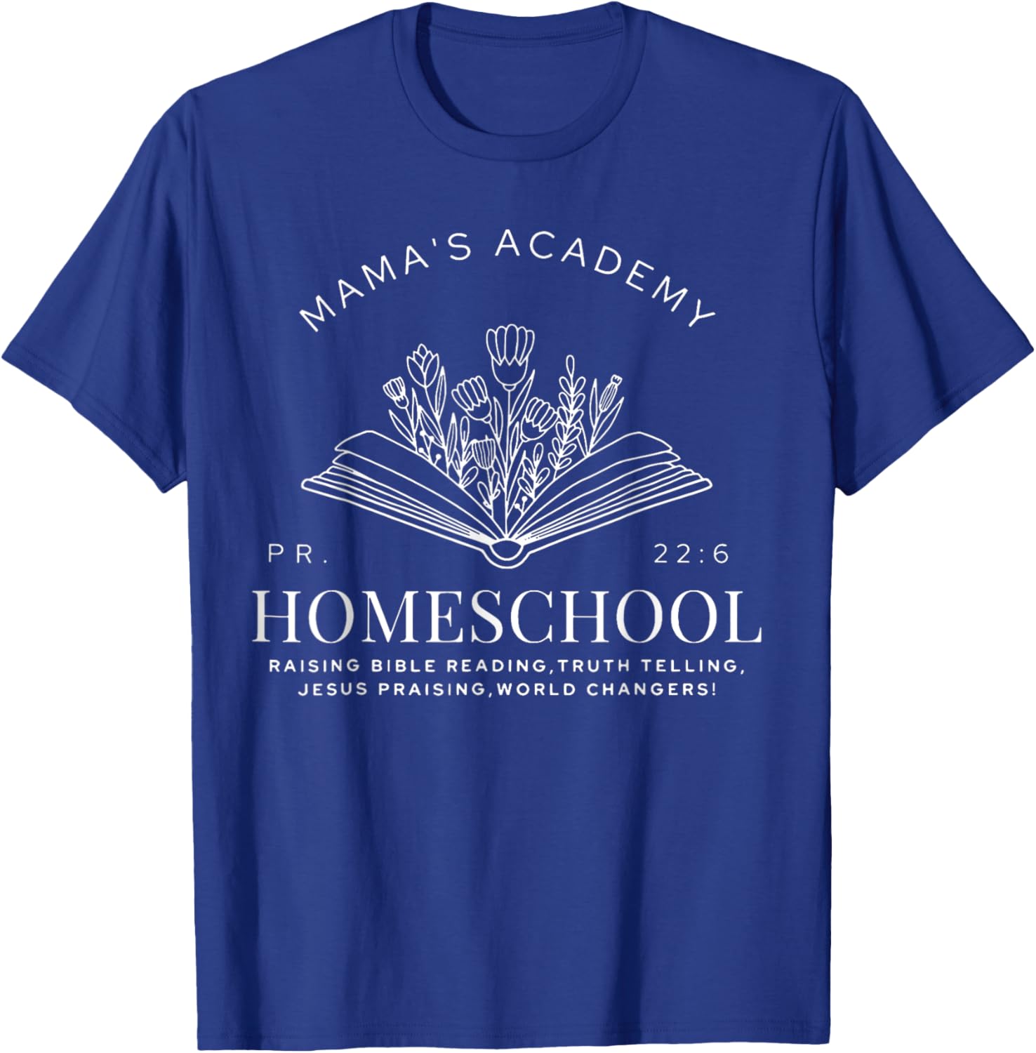 Mama's Academy Homeschool Vintage Homeschool Mama T-Shirt - T-Shirt | Royal
