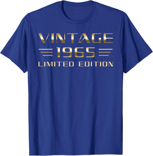 Vintage 1965 Limited Edition Classic Car 60th Birthday T-Shirt - T-Shirt | Royal