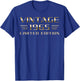 Vintage 1965 Limited Edition Classic Car 60th Birthday T-Shirt - T-Shirt | Royal