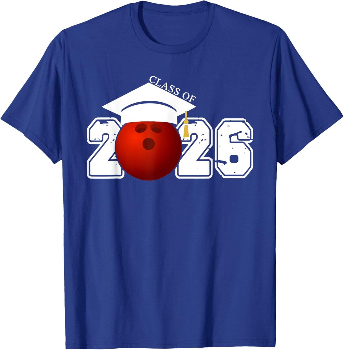 Senior Class Of 2026 Graduation Bowling Graduate Gifts T-Shirt - T-Shirt | Royal