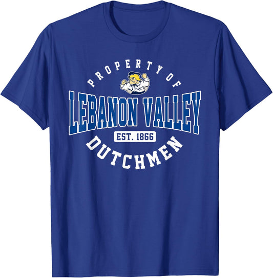 Property of Lebanon Valley College Athletics Arch Vintage T-Shirt - T-Shirt | Royal