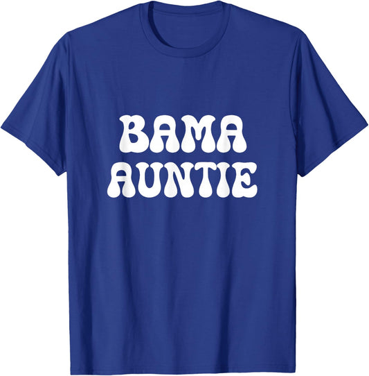 Bama Auntie Alabama Sports Supporter Aunt Family Matching T-Shirt - T-Shirt | Royal
