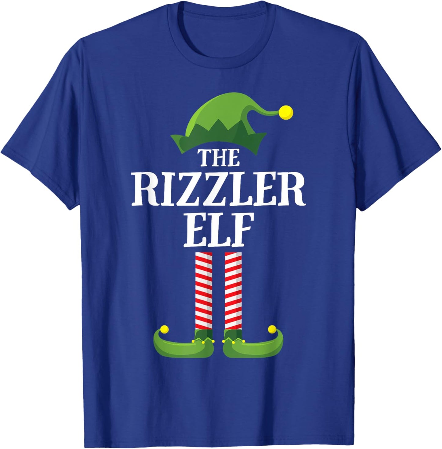 The Rizzler Elf Matching Family Group Funny Christmas T-Shirt - T-Shirt | Royal