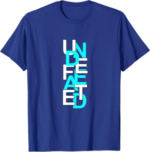 Turquoise Color Undefeated Turquoise Graphic T-Shirt - T-Shirt | Royal