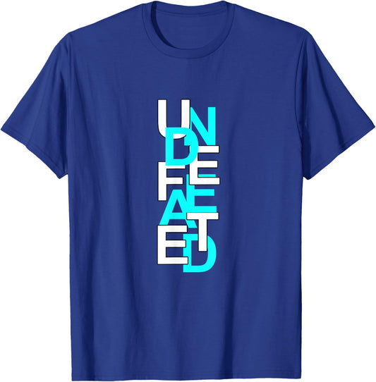 Turquoise Color Undefeated Turquoise Graphic T-Shirt - T-Shirt | Royal