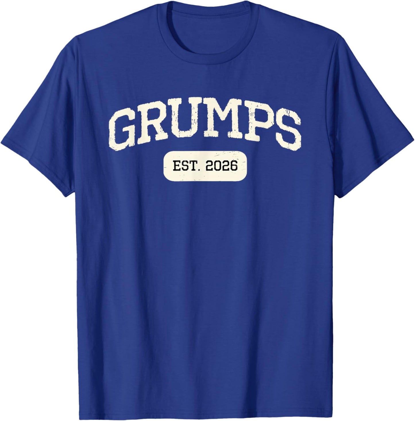 New Grumps Est 2026 1st First Time Pregnancy Announcement T-Shirt - T-Shirt | Royal