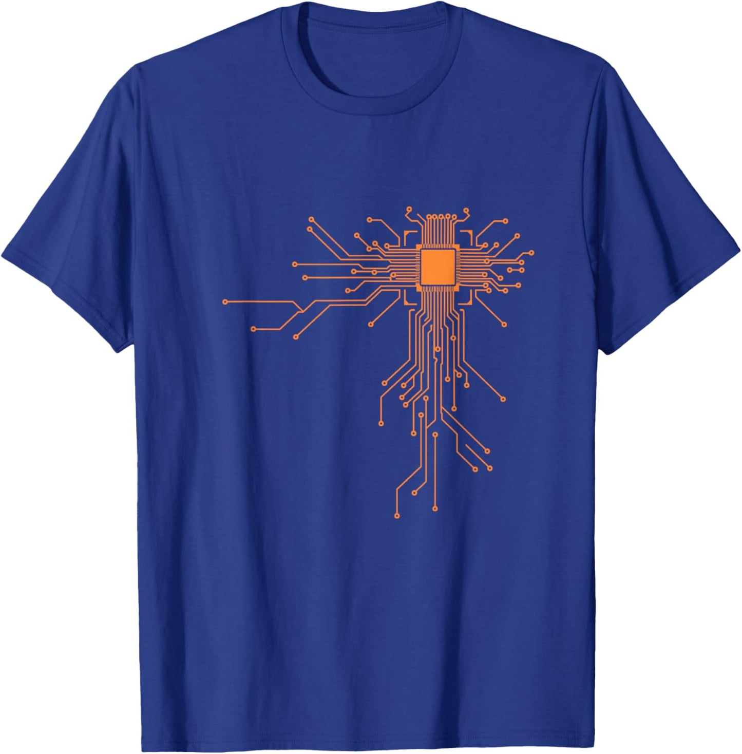 Cool Computer Geek Youth with CPU Gaming Programmer Apparel T-Shirt - T-Shirt | Royal