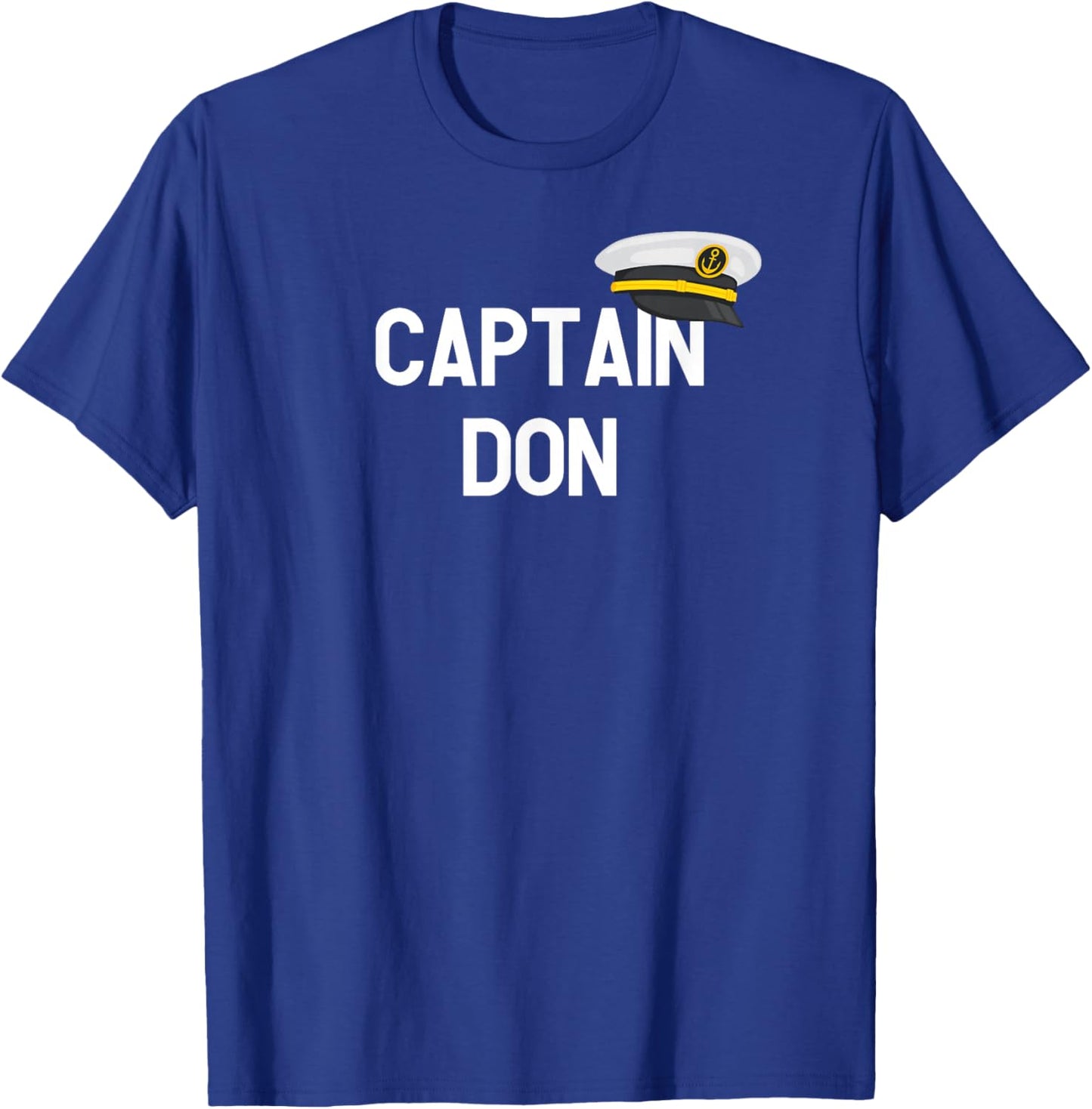 Captain Don - First Name Gift T-Shirt - T-Shirt | Royal