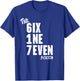 Boston Area Code 617 Six One Seven Massachusetts Home Love T-Shirt - T-Shirt | Royal