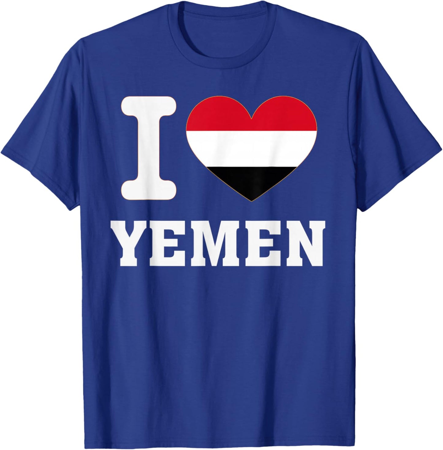 I Love Yemen Heart Souvenir Lovers Pride Travel T-Shirt - T-Shirt | Royal