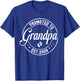 Promoted to Grandpa est. 2026 Grandparents Baby Announcement T-Shirt - T-Shirt | Royal