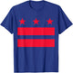 Washington DC Flag US Capital District of Columbia American T-Shirt - T-Shirt | Royal