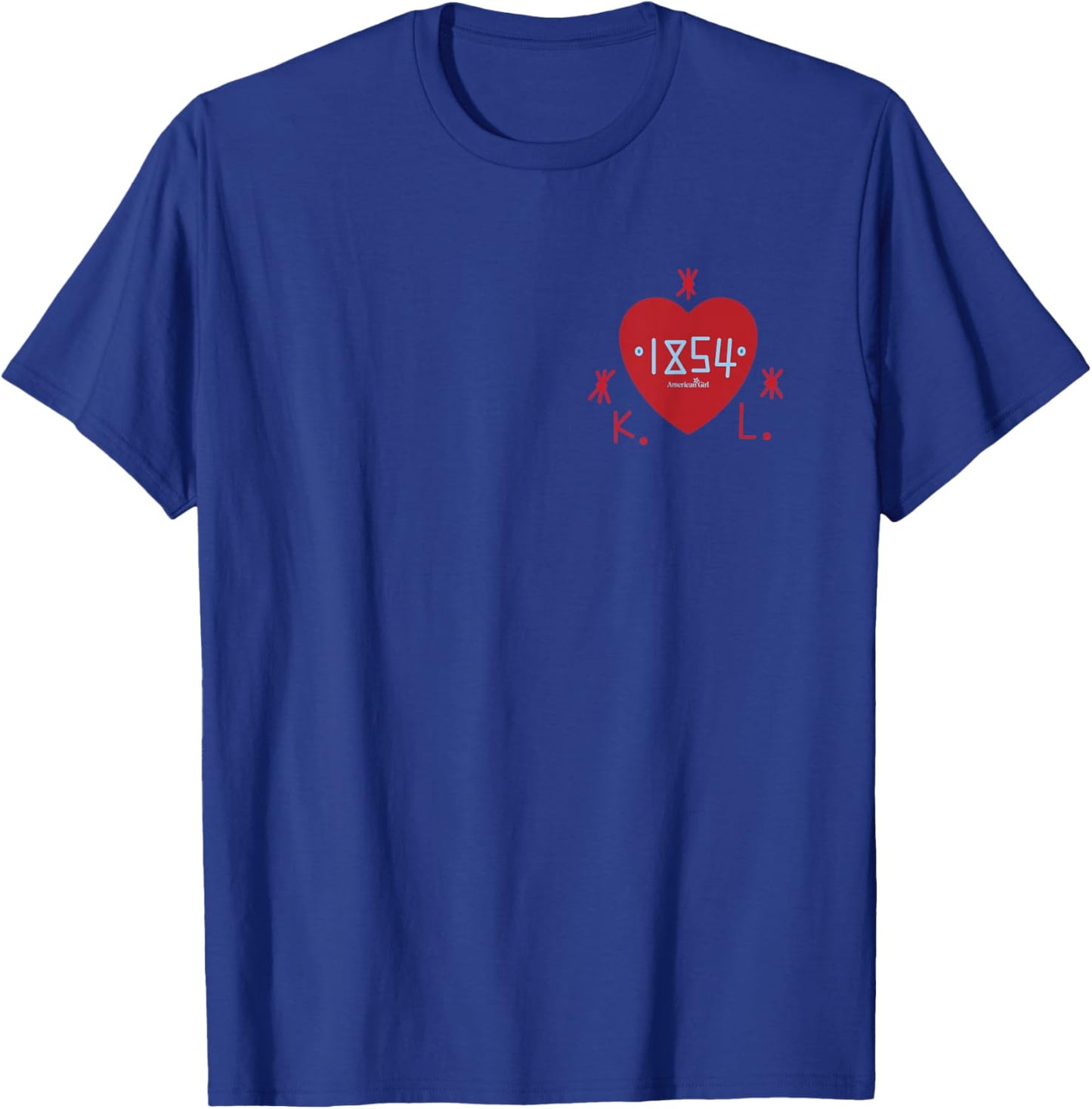 American Girl - Kirsten Larson 1854 Heart T-Shirt - T-Shirt | Royal