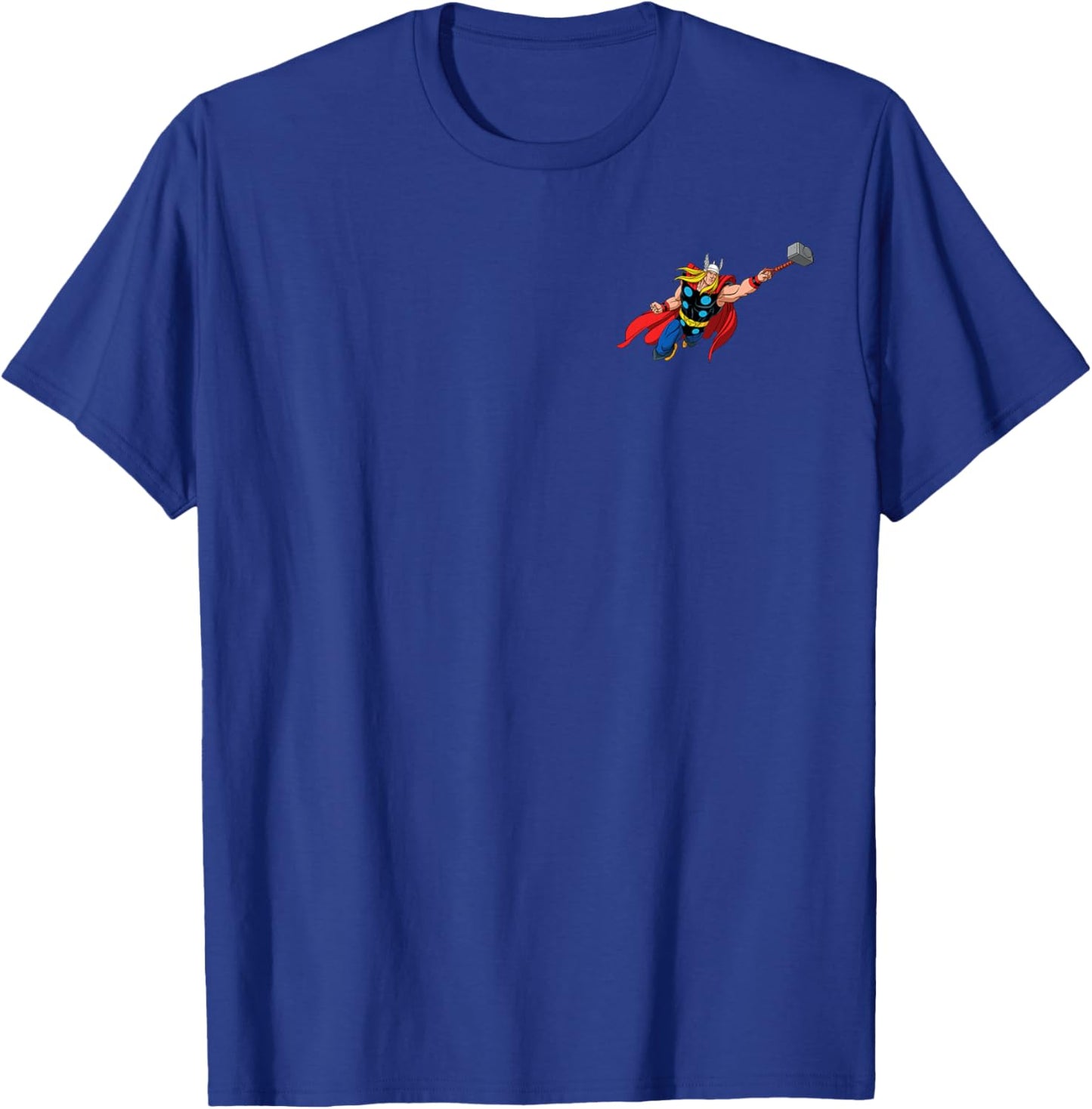 Marvel Super Heroes Avengers Thor Pocket Art T-Shirt - T-Shirt | Royal