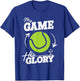 My Game His Glory - Teen Boy Christian Tennis T-Shirt - T-Shirt | Royal