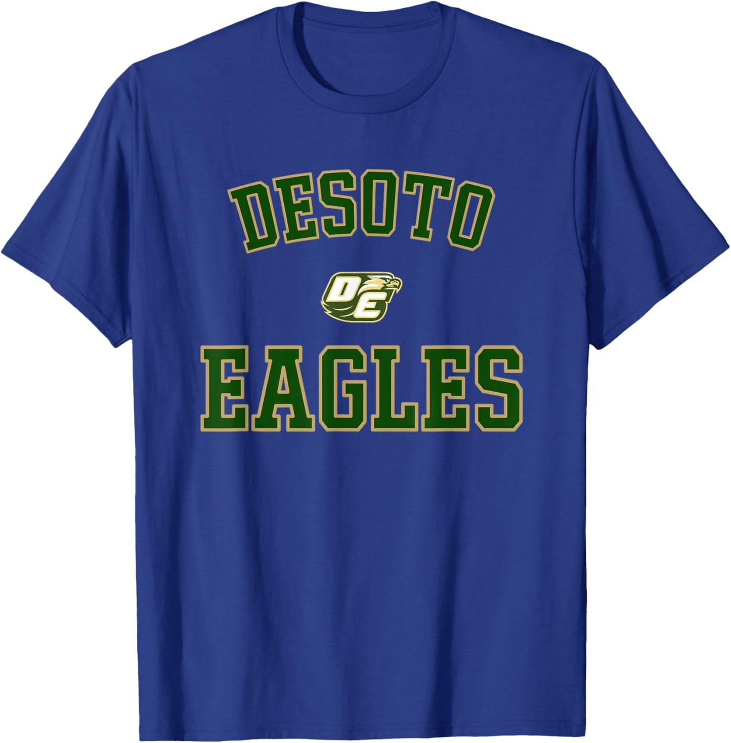 Desoto Eagles Logo Varsity HS T-Shirt - T-Shirt | Royal
